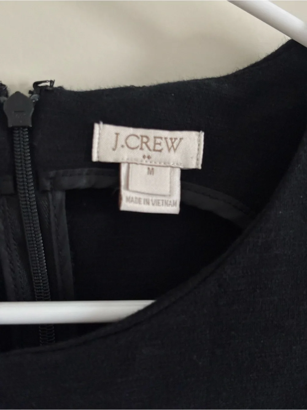 J. Crew Black and White Striped Sleeveless Cotton Dress